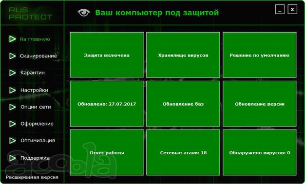 Антивирусный пакет Rusprotect